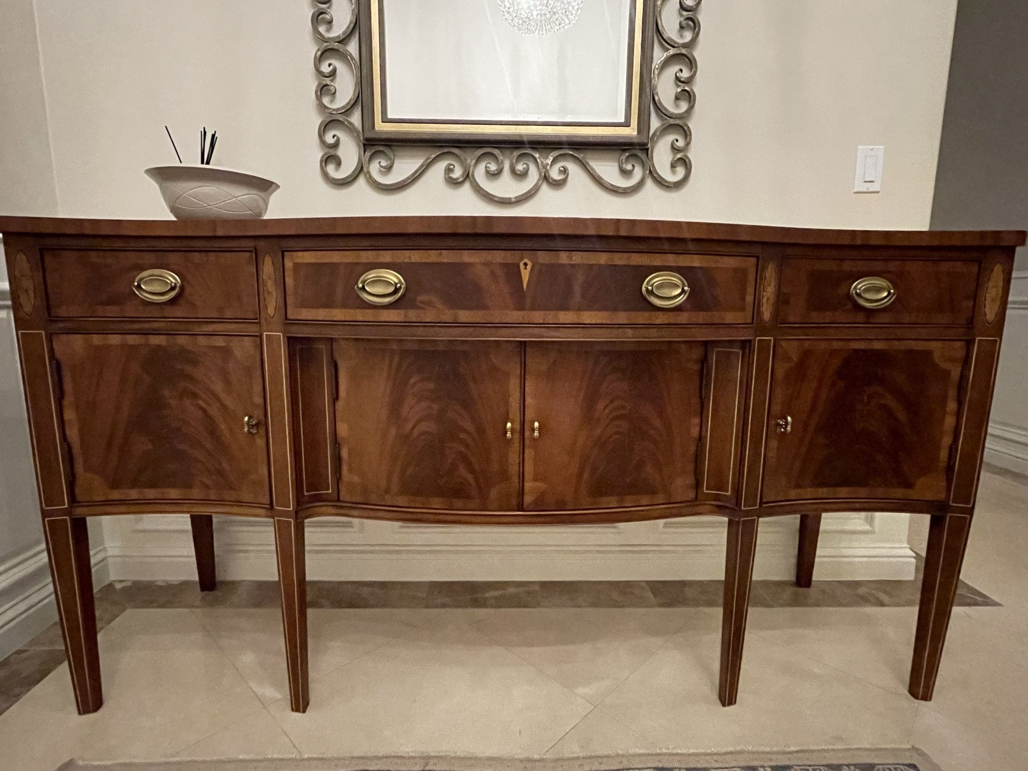 20th Century Hickory Chair Mahogany Sideboard (Open To Offers)