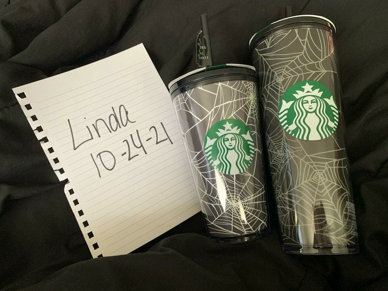 Starbucks Halloween Spider Cups 