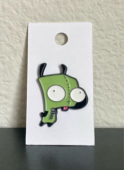 GIR Wearing Zipper Outfit Lapel Pin - Invader Zim Animated TV Show
