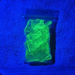 Scrap Uranium Glass (Jewelry pieces) Bag - 3.5” x 1.5” x 1”