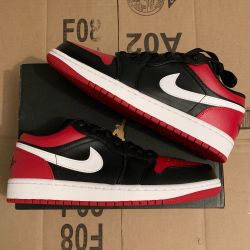 Air jordan 1 retro low alternate bred toe