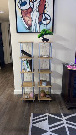 Set of DVD shelves