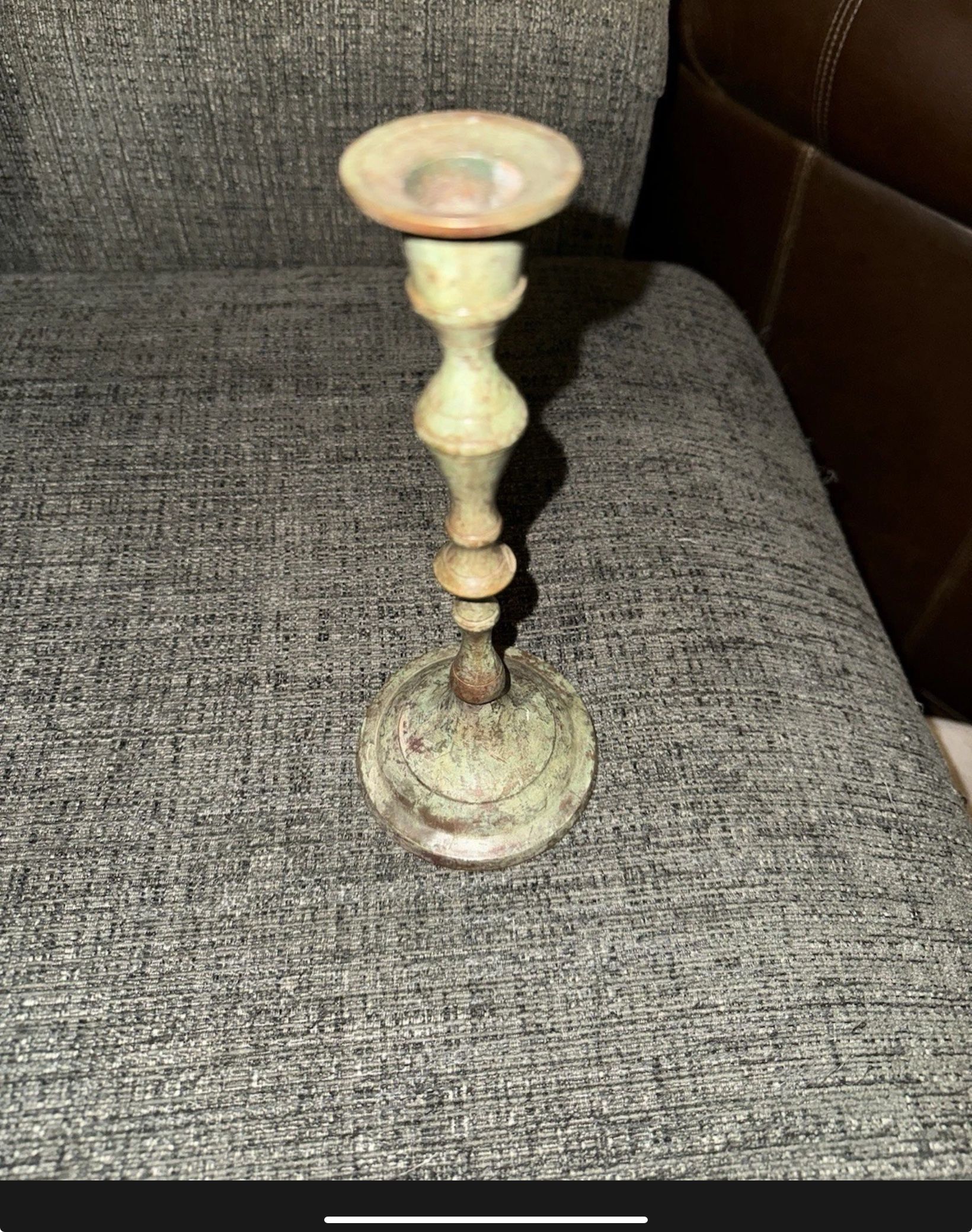 Metal Painted Candlestick Holder
