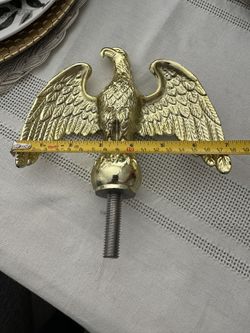 Eagle Flag Pole Ball Topper Ornament