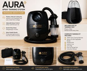 Complete AURA Professional Spray Tanning System with Pop-Up Tent