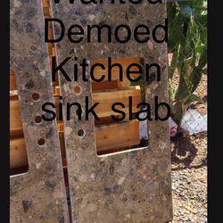 Demoed Kitchen Granite Slab