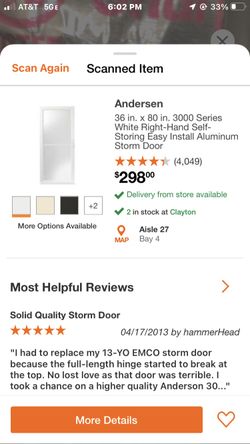 Solid Glass Storm Door