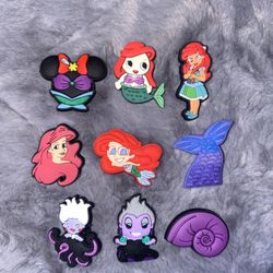 Ariel And Ursula Croc Charms Mermaid