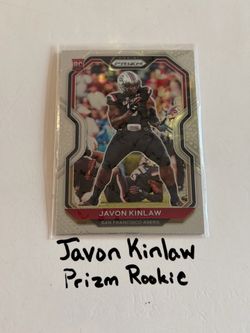 Javon Kinlaw Washington Commanders DT Prizm Rookie Card.