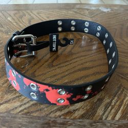 XS Hot Topic Blood Splatter belt