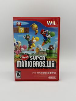 New Super Mario Bros. Wii (Nintendo Wii, 2009) With Manual