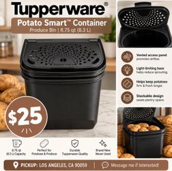 🥔 NEW TUPPERWARE® POTATO SMART™ CONTAINER 🥔  💰 $25  Brand new, never used! The Tupperware® Potato Smart™ Container is designed to help potatoes sta