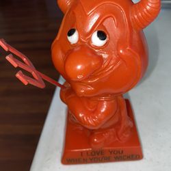 vintage R.& W. Berrie "I Love You When You're Wicked" red devil figurine 1972