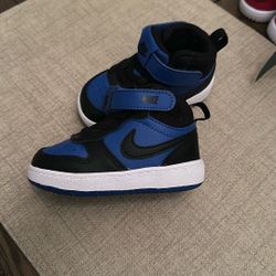 Kids Nike Shoes Royal Blue/Black/White 5C