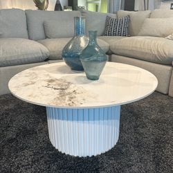 Round Marble Coffee Table 