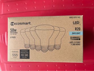 Ecosmart 50-Watt Equivalent LED Light Bulb Daylight (6-Pack)