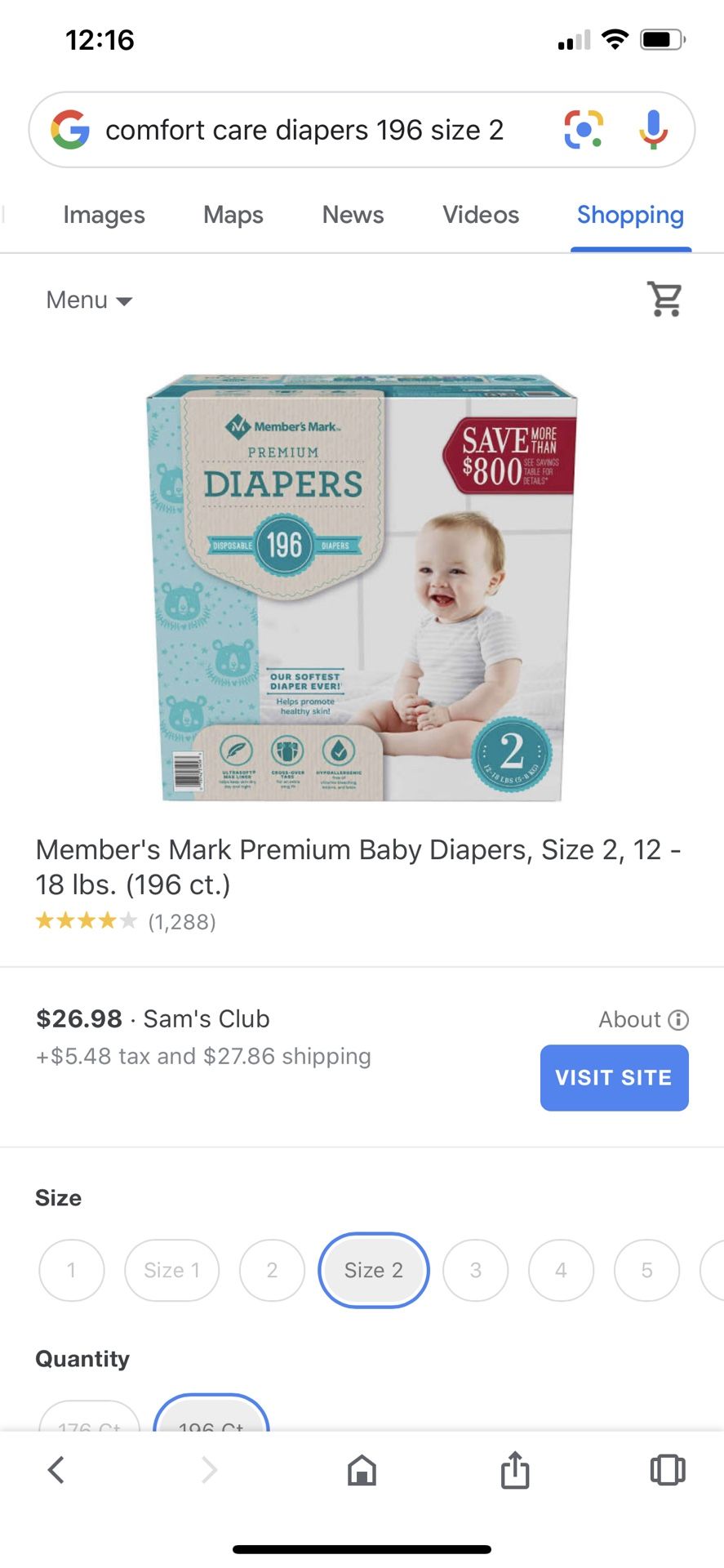 Comfort Care Diapers