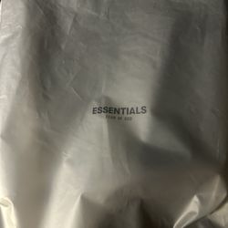 White Essentials Hoodie size small