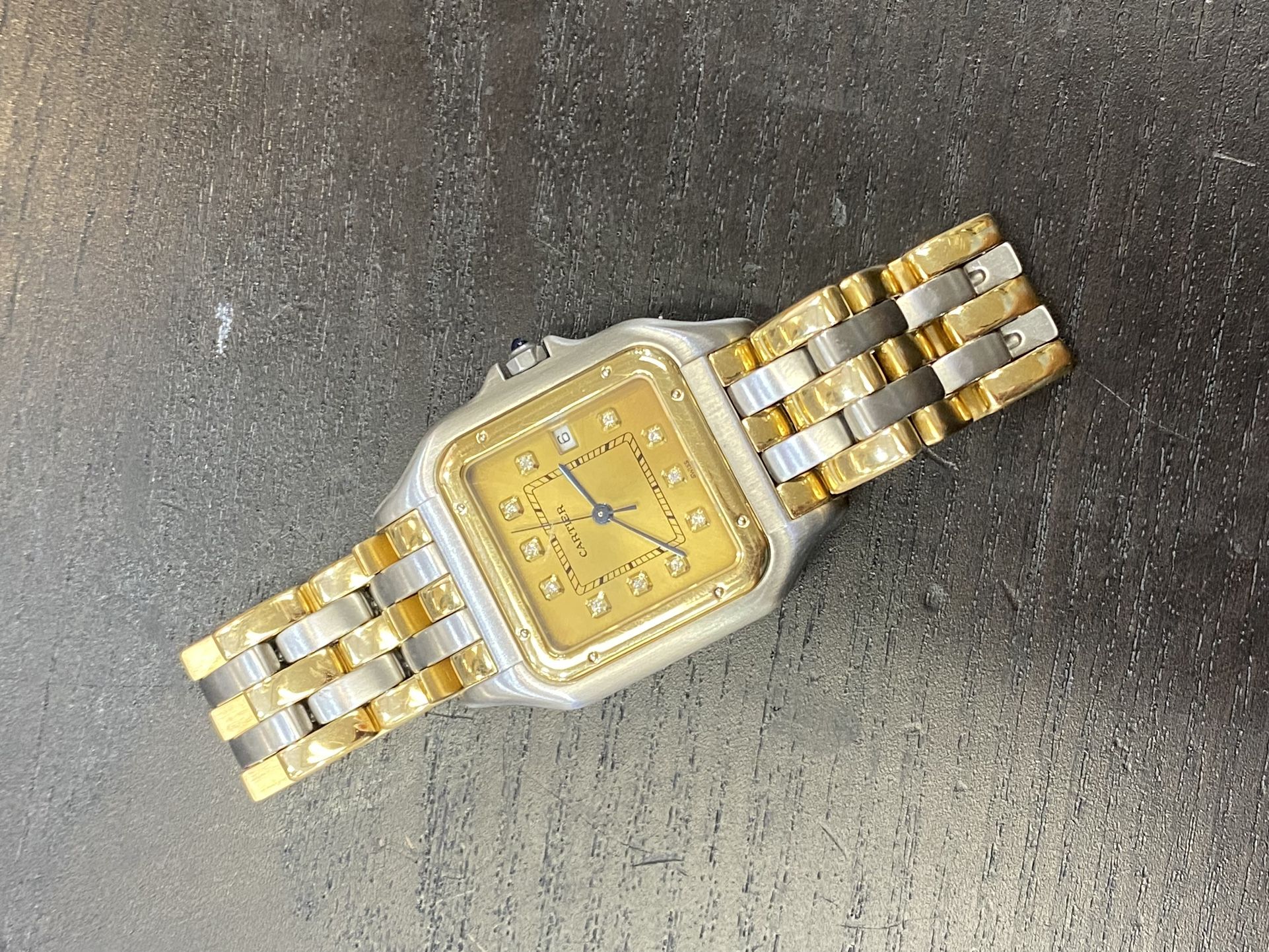 Cartier Leopard 🐆 Panther 3 Tone 18k/SS Rare Discontinued Gold Buy Sale Trade Rolex Diamonds