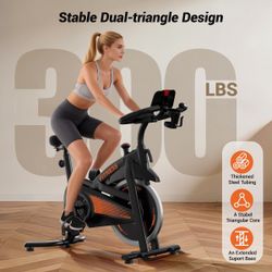 New Umay CBE10 Carbon Steel Exercise Bike with 100 Levels Resistance & App  New in box CBE10 * Sturdy & Stable：Built with premium high-carbon steel fr