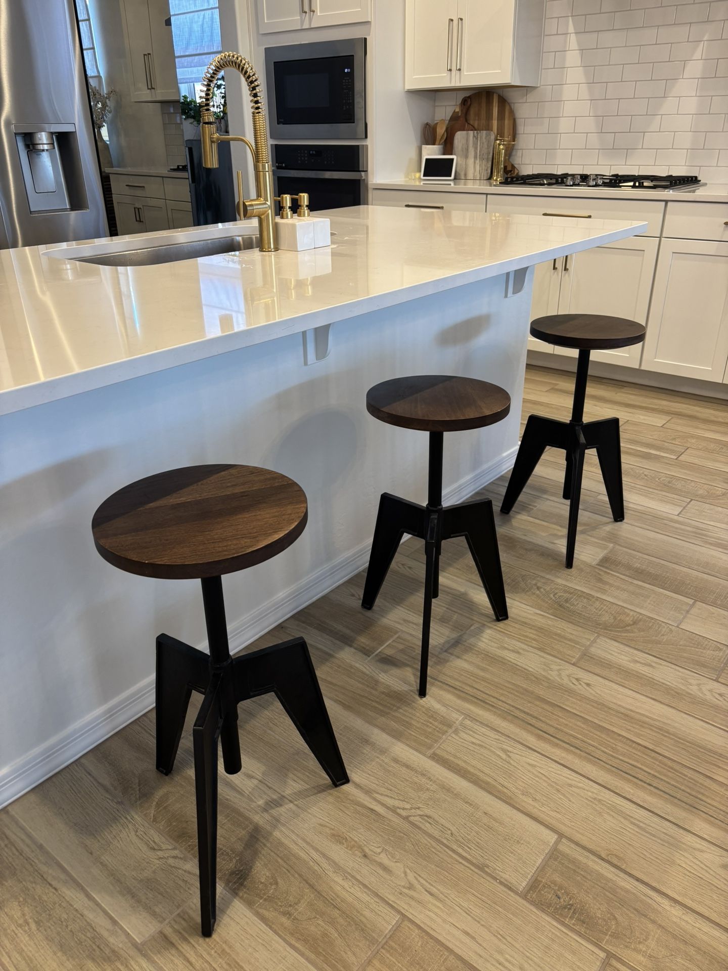 CB2 Modern Industrial Stools