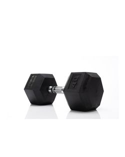Tru Grit Fitness 40lbs Black Hex Dumbell
