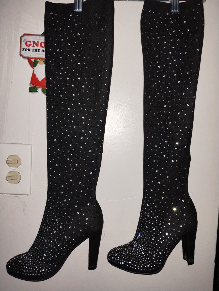 Sparkling Boots Size 6 