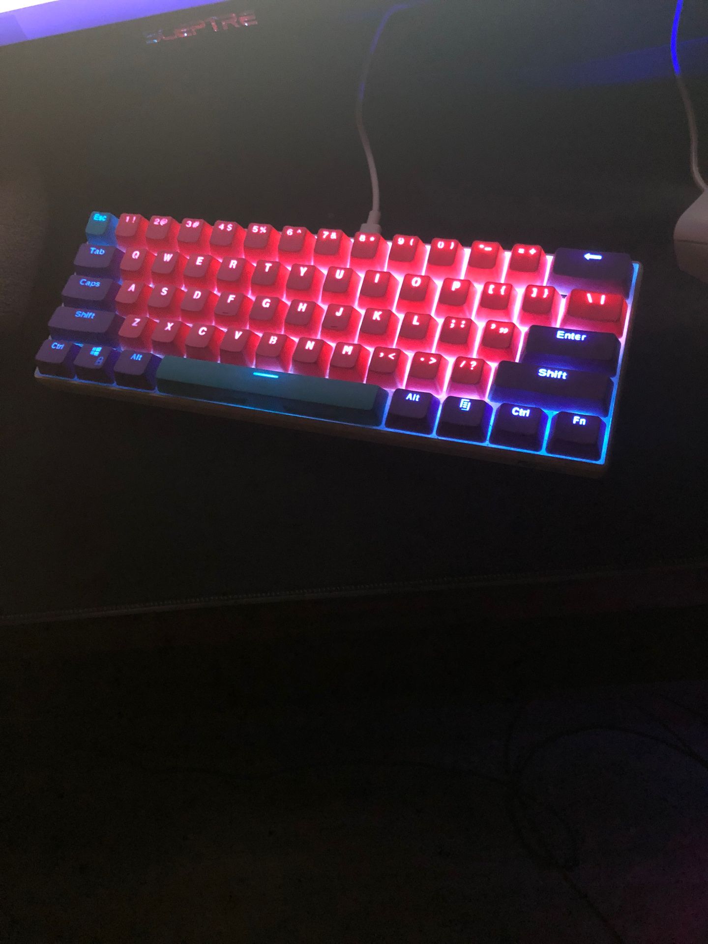RK61 mechanical gaming keyboard 60% with joker keycaps(does not come with original keycaps)