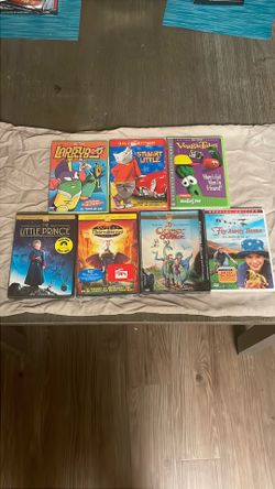 7 Kids & Family DVDs – NEW SEALED – VeggieTales, Stuart Little, Quest for Camelot & More