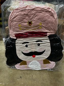 Chunful Nutcracker Christmas Throw Pillow, Christmas Nutcracker Decor 14.4 x 14 in