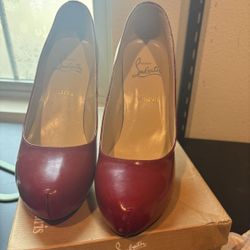 Red Patent Pumps Shoes Heels 