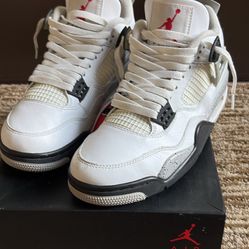 Jordan 4 OG White Cement 4 size 8