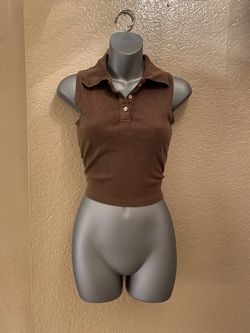 Brown Crop Top Brandy Melville 