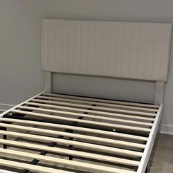 Full White Bed Frame
