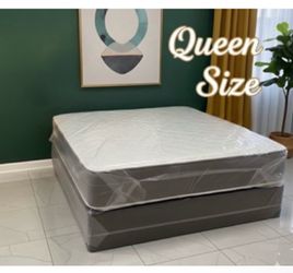 Queen Mattress Set – Medium – Brand New – Delivery Available 🚚