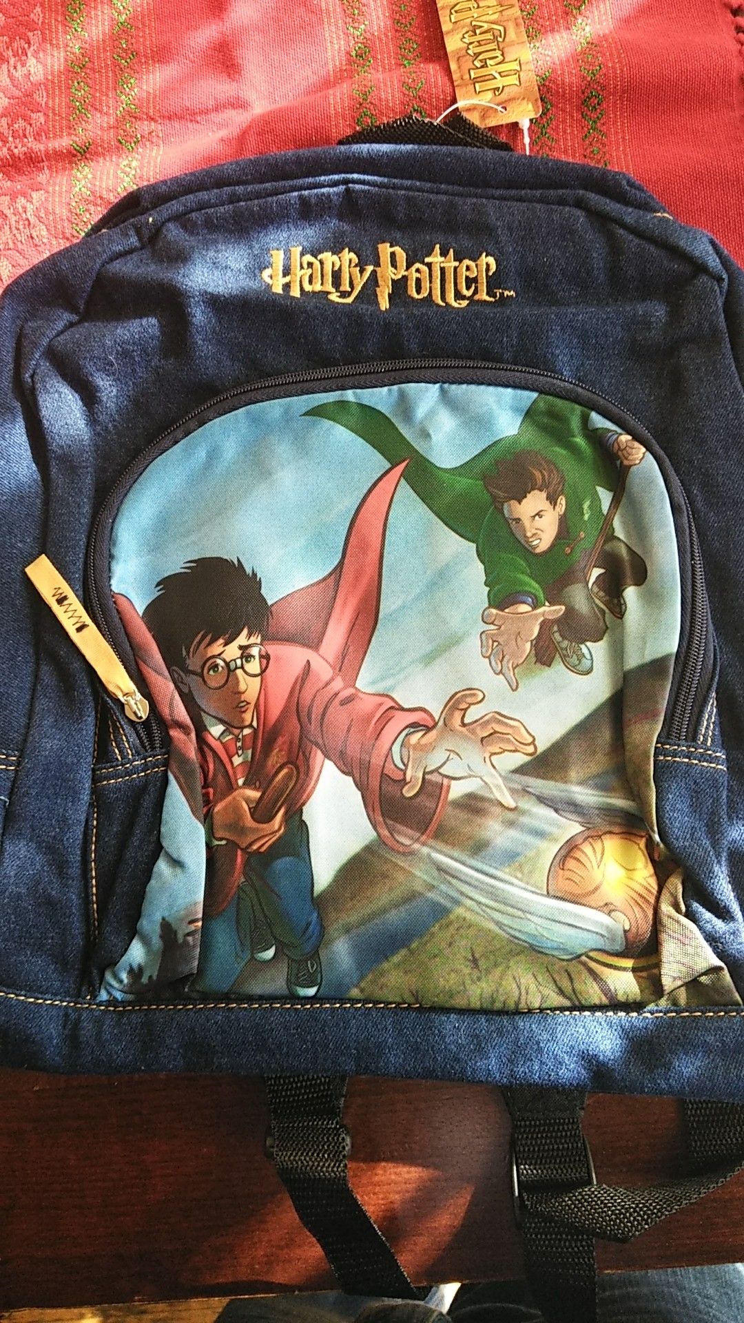 Blue Harry Potter Backpack Howarts Games