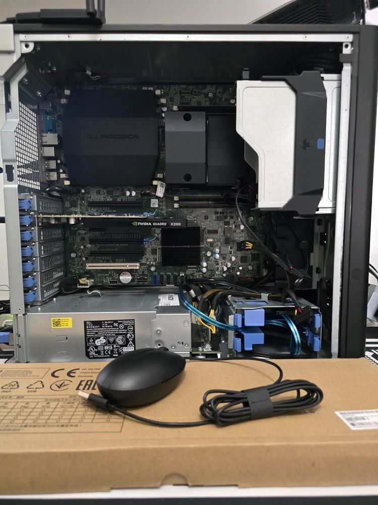 Workstation pc desktop computer dell precision t5600 intel xeon, quadro k2000, 16 gb ram, ssd, wifi
