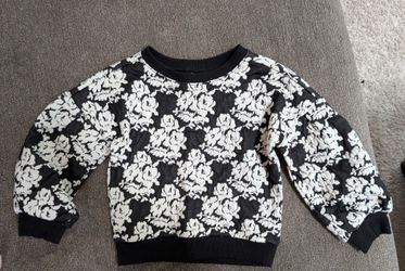 Janie and Jack Toddler Girl Black & White Top Size 2T NWT