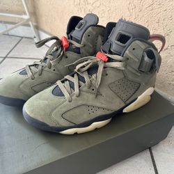 Jordan 6 Travis Scott Olive Size 11