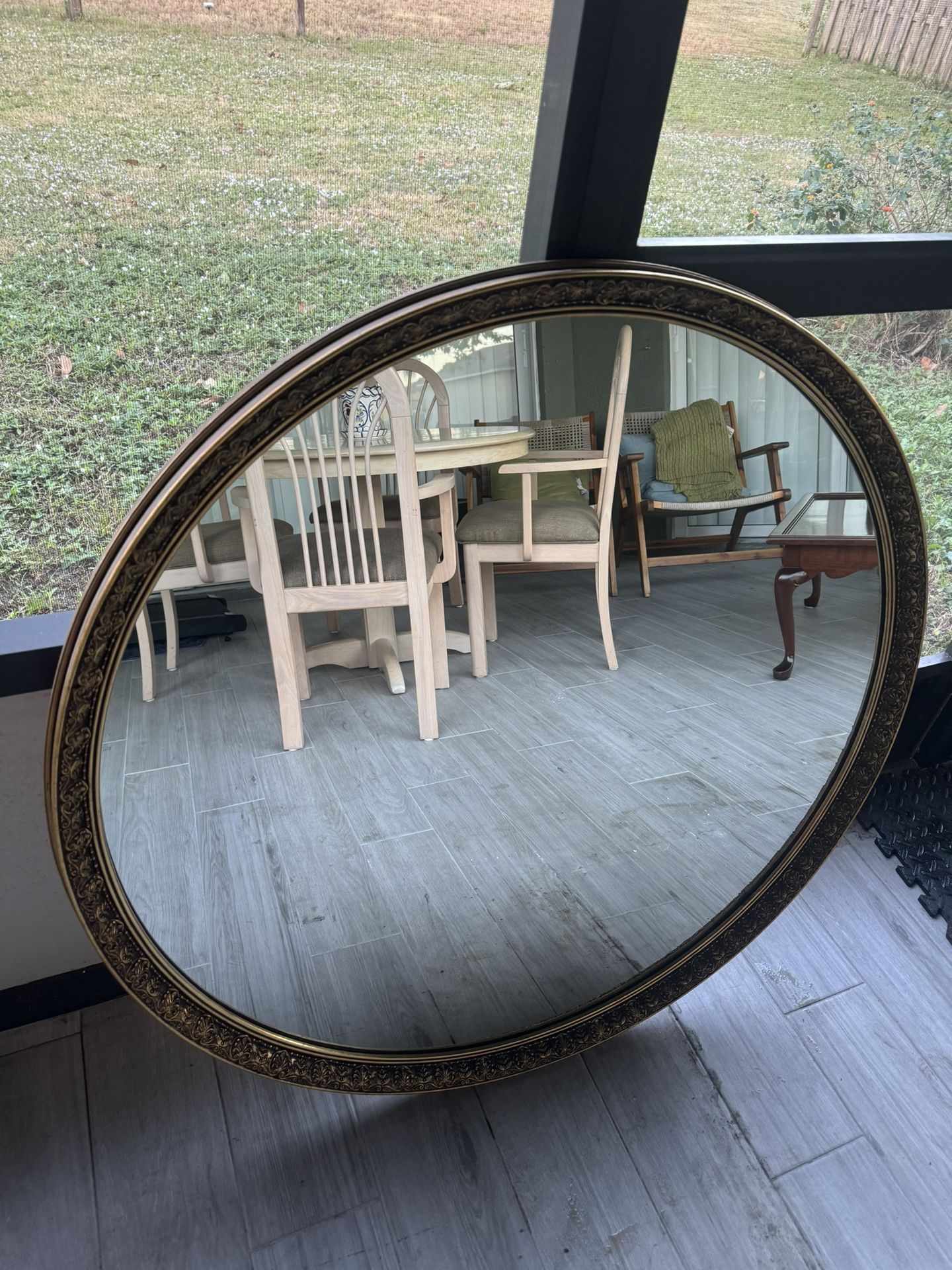 Antique circular Mirror
