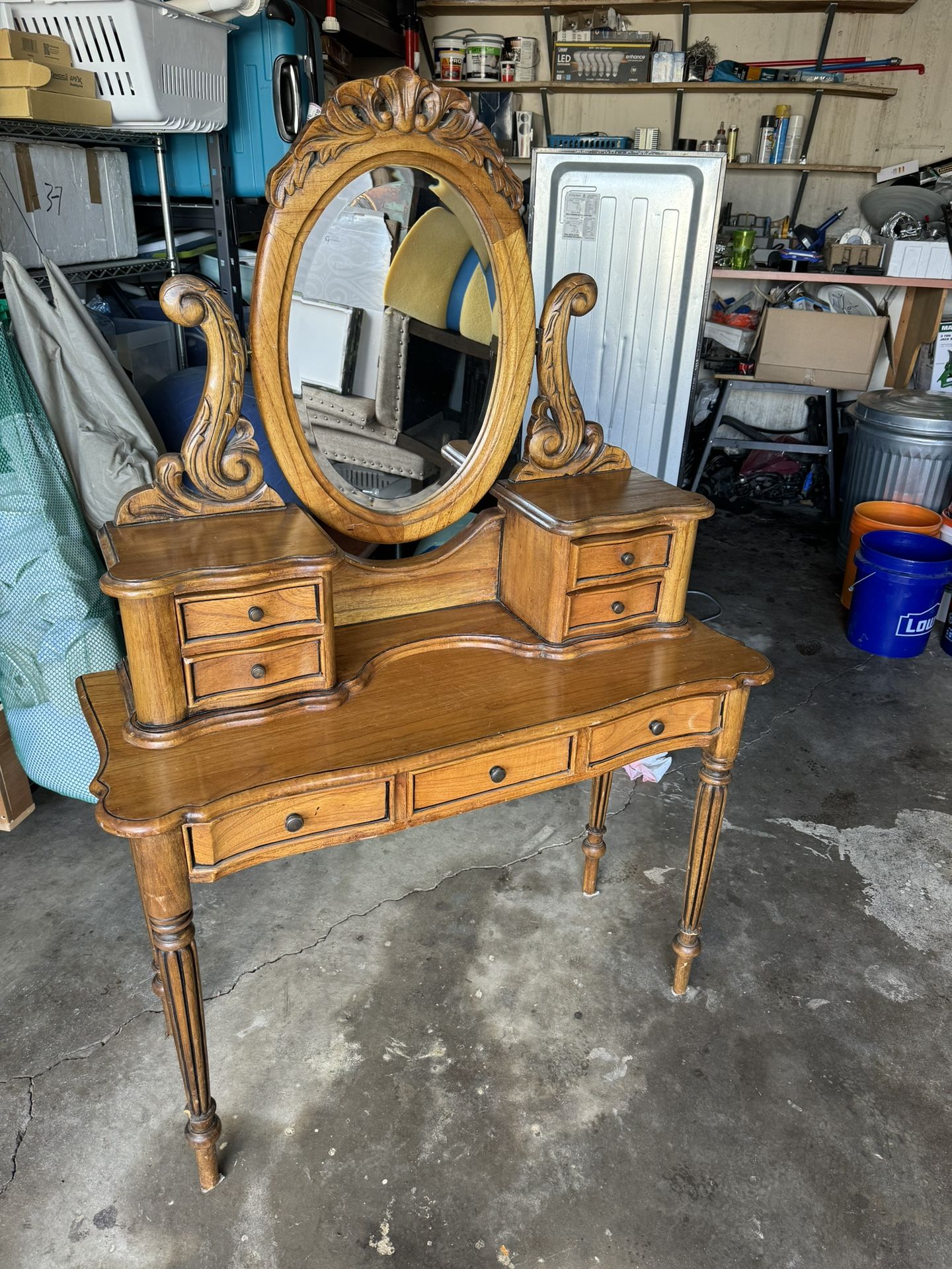 Antique Mirror Vanity