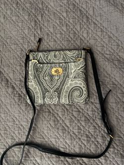 Ralph Lauren black and white pattern crossbody bag🖤☠️