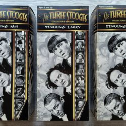 The Three Stooges Collectors Edition Dolls By Hasbro - New