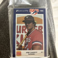 Baseball Cards 1985 Huntsville Stars Team Set Jose Canseco Rookie 