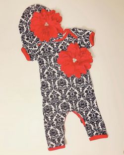 Unique Baby Girl Jumpsuit with matching het 6-12 months
