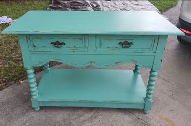 Vintage Solid Wood Console Entry Table Sofa Table