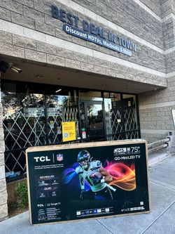 HUGE TV SALE  75" TCL 4K QD-Mini LED HDR Smart 75QM5K