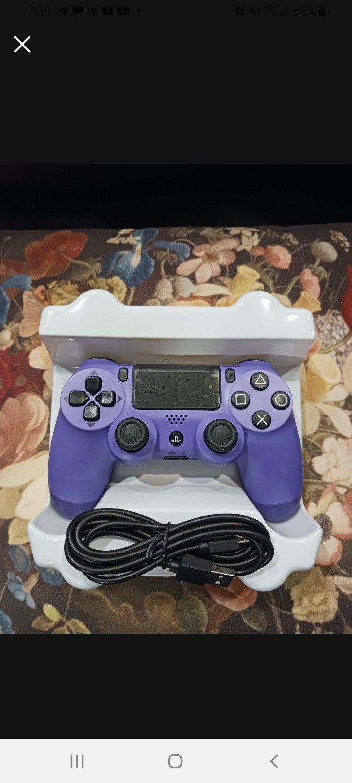 NEW Purple Wireless Dualshock Ps4 Controller And PC