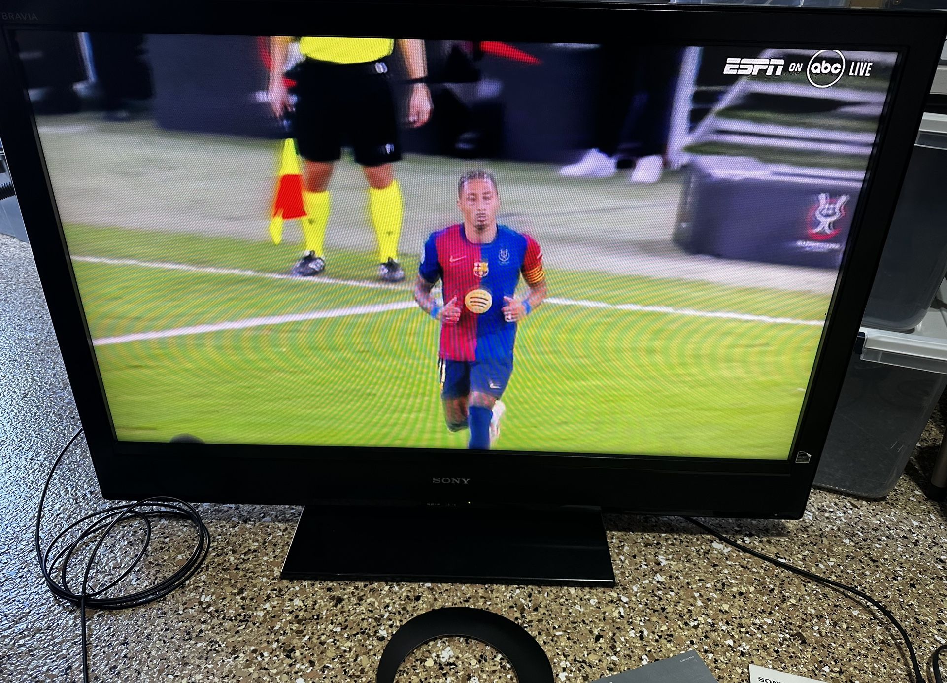 Sony Bravia 46” LCD TV & Apple TV with remotes