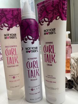 Curl Talk curling products GEL, CREAM, MOUSSE